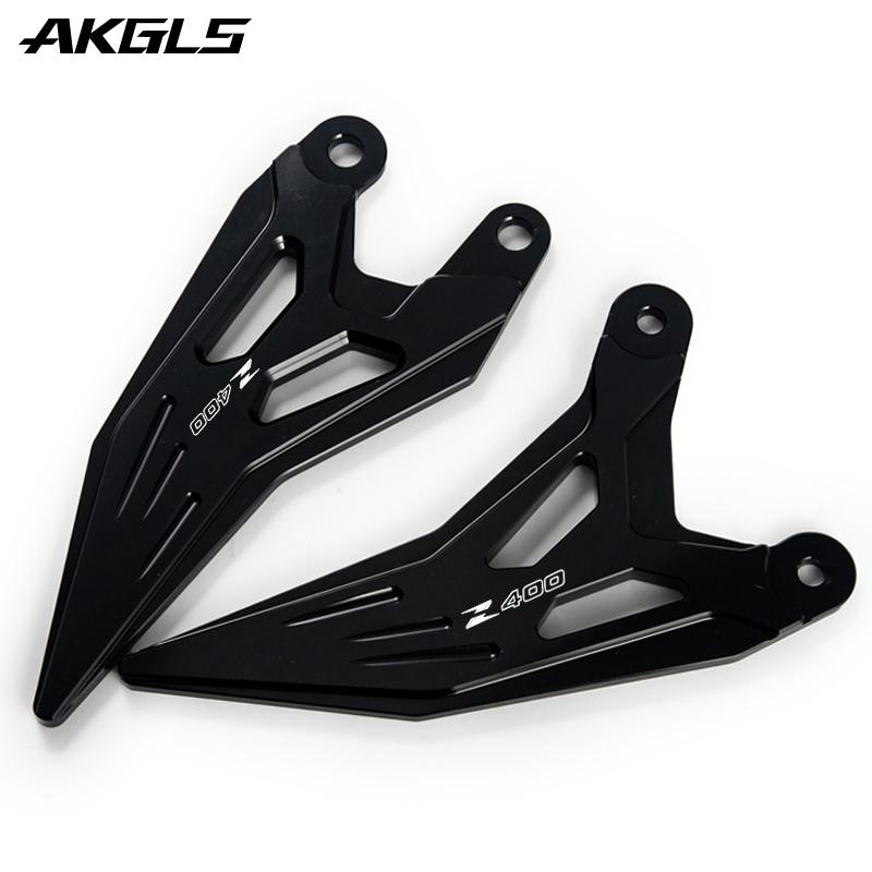 For Kawasaki Ninja 400 Z400 NINJA400 2018    Motorcycle Footpedal Pedal Kit Heel Plate Protective Cover