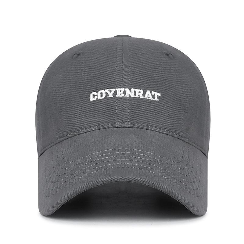 Spring Autumn Big Head Baseball Cap Letter Embroidery Sun Hat