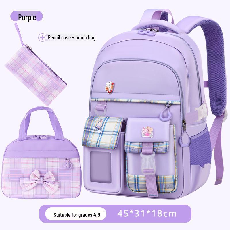 „Ultralehká školní taška s ochranou páteře pro dívky ze základních škol (Třídy 3-6)"