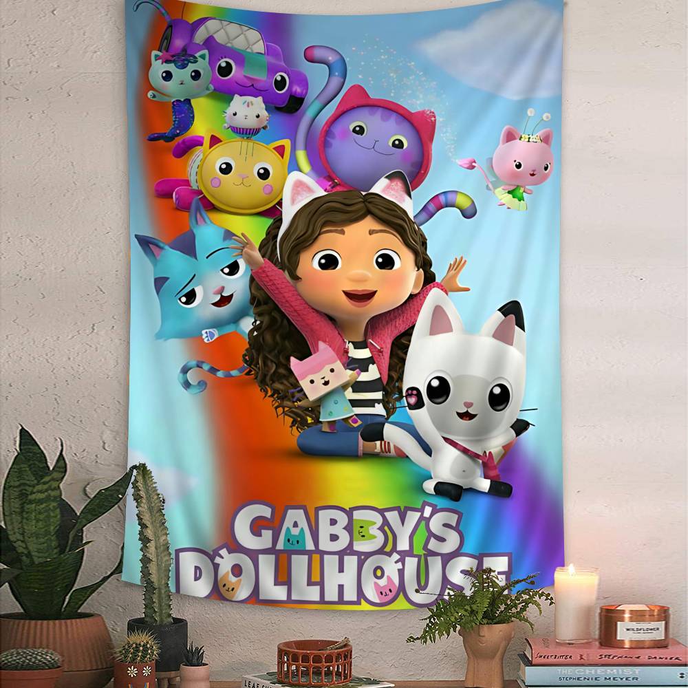 Funny Vintage GGabbys Classic Dollhouse Hippie Wall Hanging Tapestries Bohemian Wall Tapestries Mandala INS Home Decor