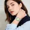 Square stainless steel watch for women small size waterproof rainproof daily water resistant with calendar date display mini size convenient classic