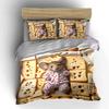 Cheese-Themed Decorative Mouse Set Soft Skin-Friendly Bedding Set Includes 1 Duvet Cover And 2 Pillowcase Gift