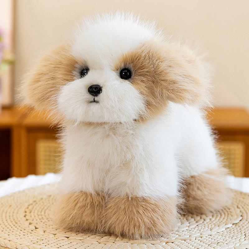 Mengbang Schnauzer Plush Dog Toy - Soothing Doll for Kids' Birthdays