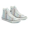Converse Chuck Taylor All Star High Summer Stripes Unisex Sneakers Multi-Color Egret Egyptian-Blue 171897C