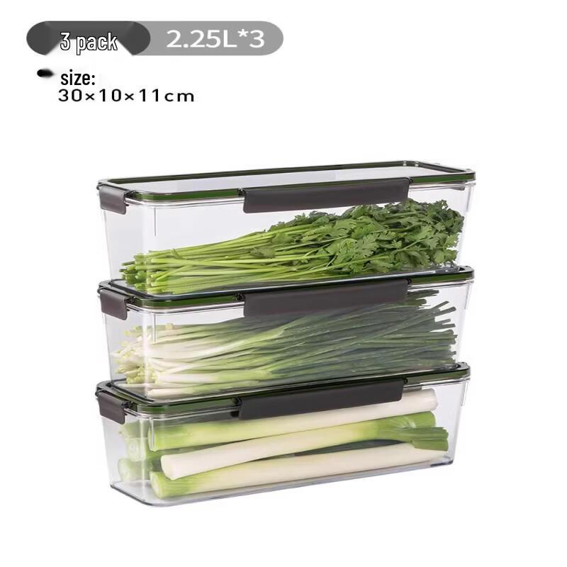 Drainable Wheat Straw Refrigerator Vegetable Storage Box
