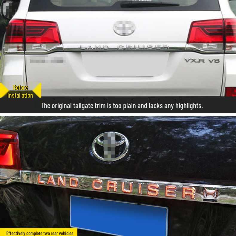 LED Rear Tailgate Trim Strip with Brake Lights for 2008-2023 Land Cruiser