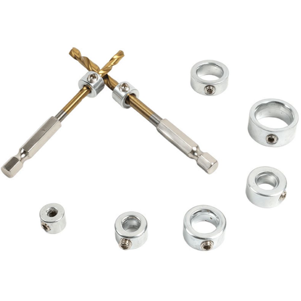 Adjustable Drill Stop Collar Metric Hole Guide Accessories Drill Stoper Collar  Woodworking