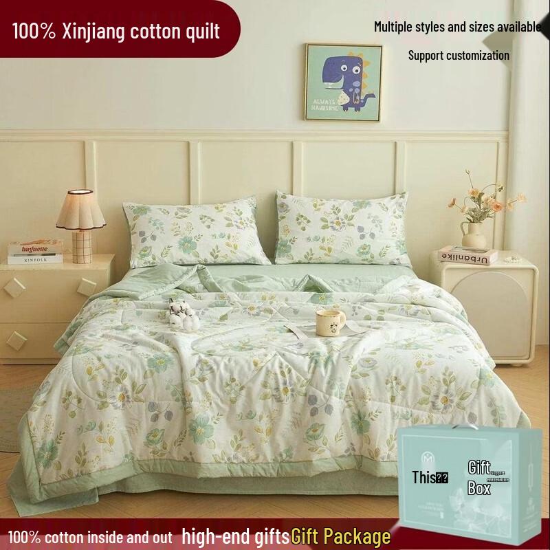 Muxinzi 100% Cotton Summer Cooling Quilt