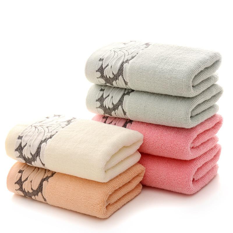 Jacquard Cotton Towel Soft Absorbent Thickened Face Towel Adult Face Towel No Hair Loss Gift Towel