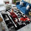 "Basketball Dunk Art with Red Jersey" Patterned Carpet, Suitable As a Non Slip Play Mat for the Living Room and Bedroom Sofa