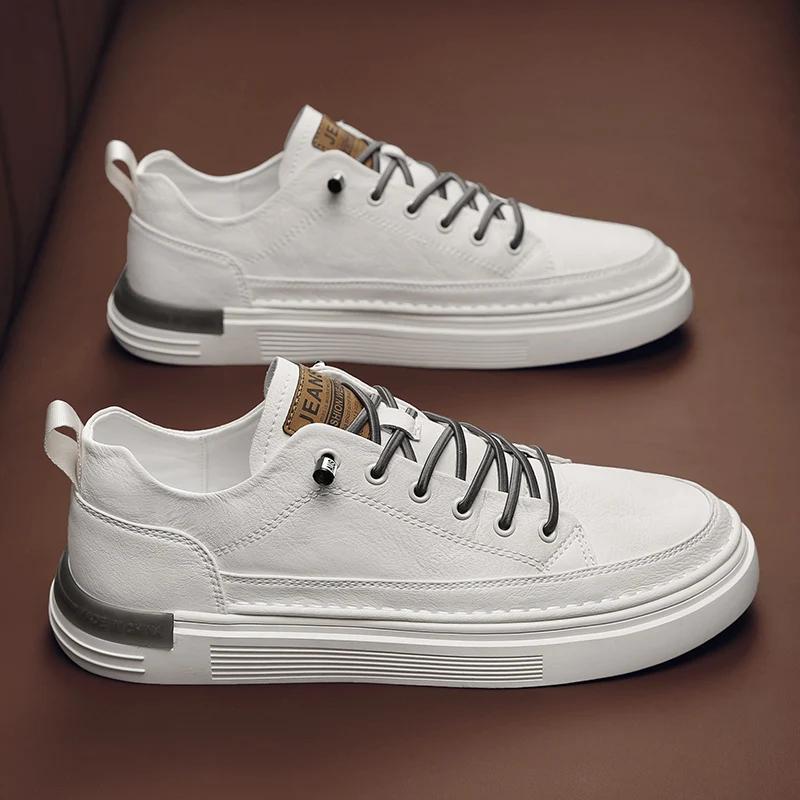 

Мужская повседневная классическая спортивная обувь на платформе: Новая удобная обувь на плоской подошве для скольжения Мужская спортивная обувь 44 белый