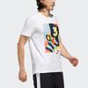 Adidas Neo Rock Climbing Fun Print Round Neck T-Shirt Men Tops White EJ7063
