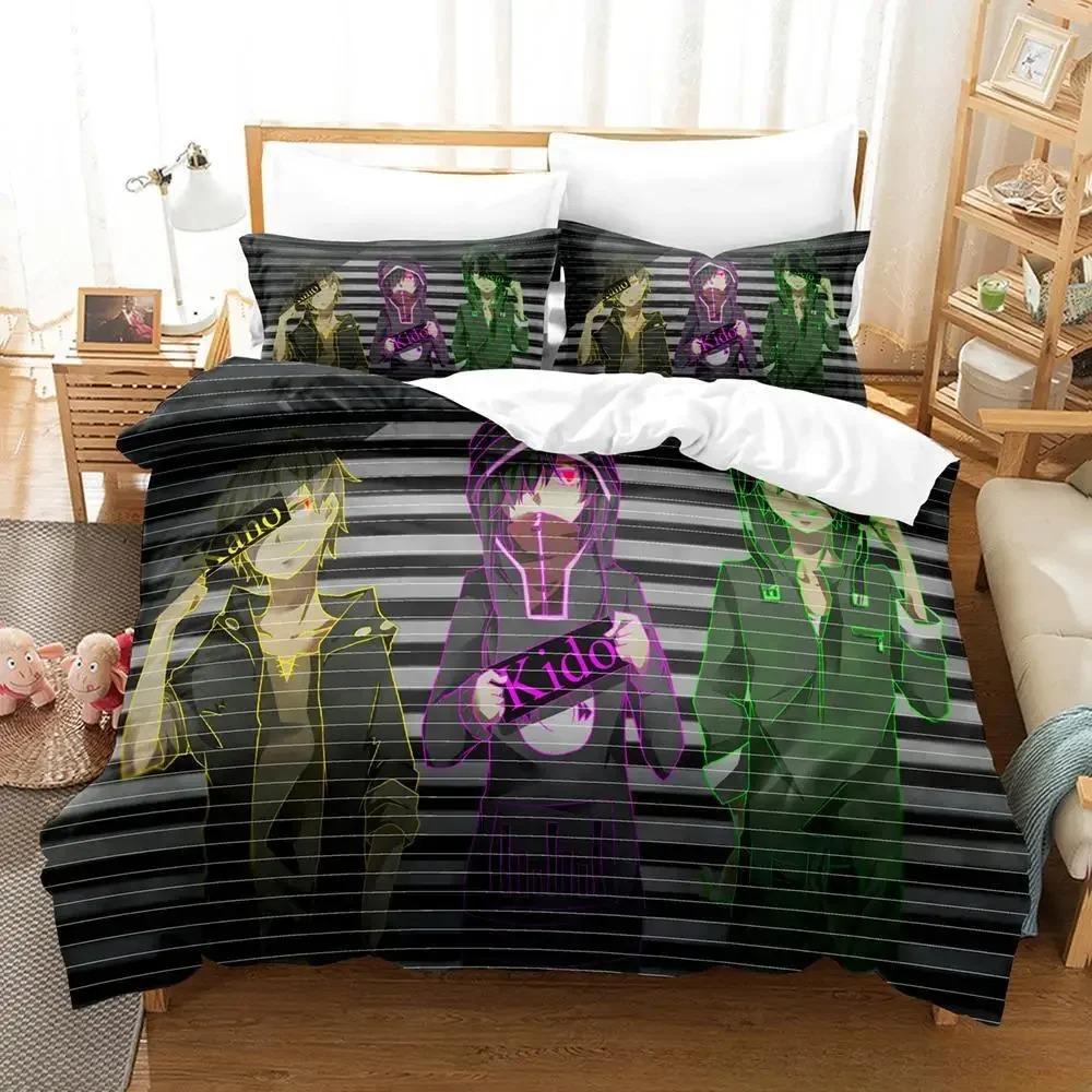 Kagerou Project Bedding Set Cartoon Anime Three-piece Set Adult Kid Bedroom Duvet Cover Sets 3D Kawaii Impression Textile
