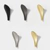 Alloy Leaf Shape Wall Hook Rustproof Door Hanger for Coat Hats Bags Bedroom Bathroom Entryway