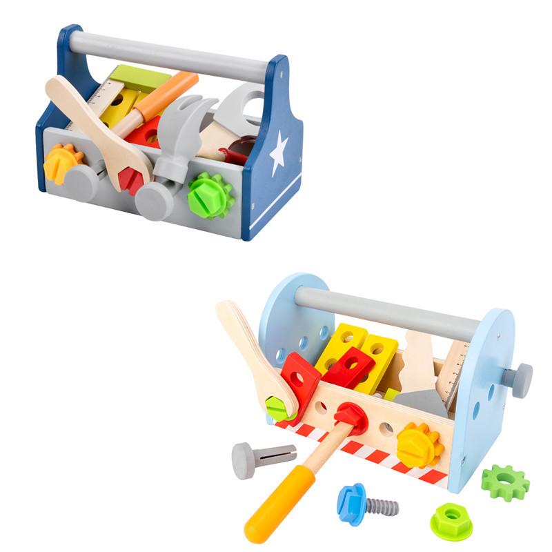 Children's DIY Wooden Tool Set: European-Style Role-Playing Nut and Screw Toy