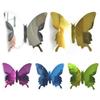 12 Sztuk/partia 3D Motyl Lustro Naklejka Ścienna Naklejka Wall Art Wymienny Dekoracje Ślubne Naklejka Dekoracji Pokoju Dziecięcego