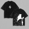 Ulquiorra Cifer BLEACH Abbigliamento Uomo Manica Corta Magliette Manga T-shirt Lavata Vintage Maglietta Casual in Cotone Harajuku Maglietta Donna