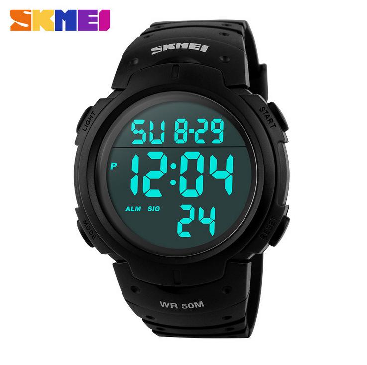 SKMEI 1068 Waterproof Sports Watch: Large Dial, Unisex, Multifunctional for Outdoor & Students