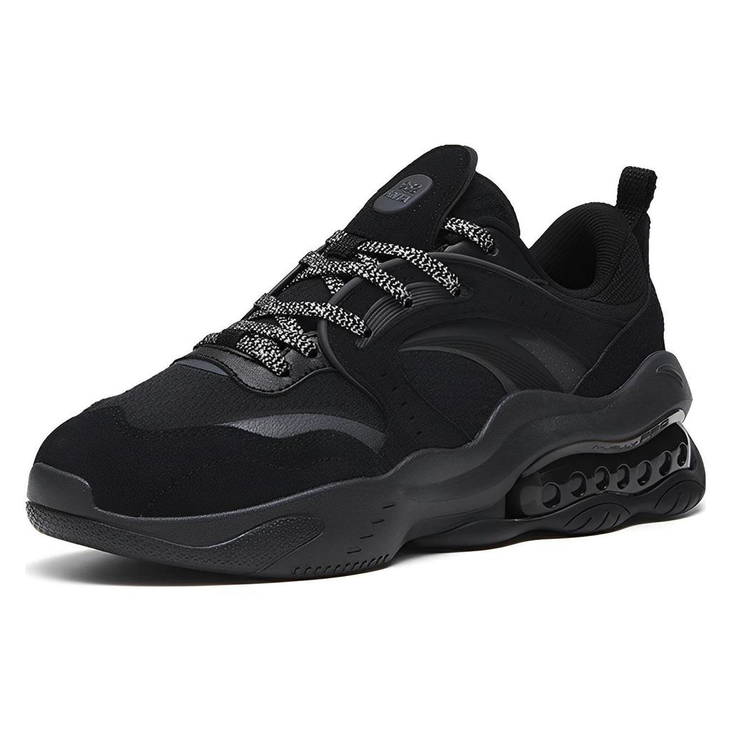 Anta Qiyuan 982 Non-Slip Wear-Resistant Shock Absorbing Low-Top Sports Casual Shoes Women Sneakers Black 122318881-1