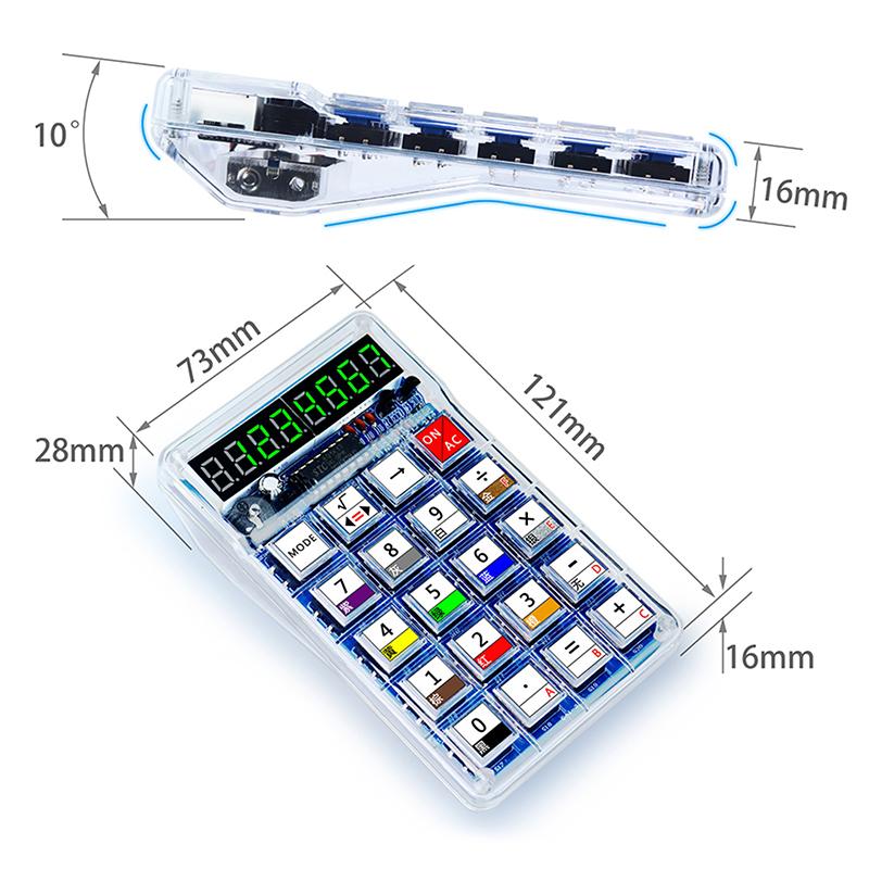 Calculator Making Kit Electronic Diy Parts Welding Practice Homemade Led Digital Tube Calculator