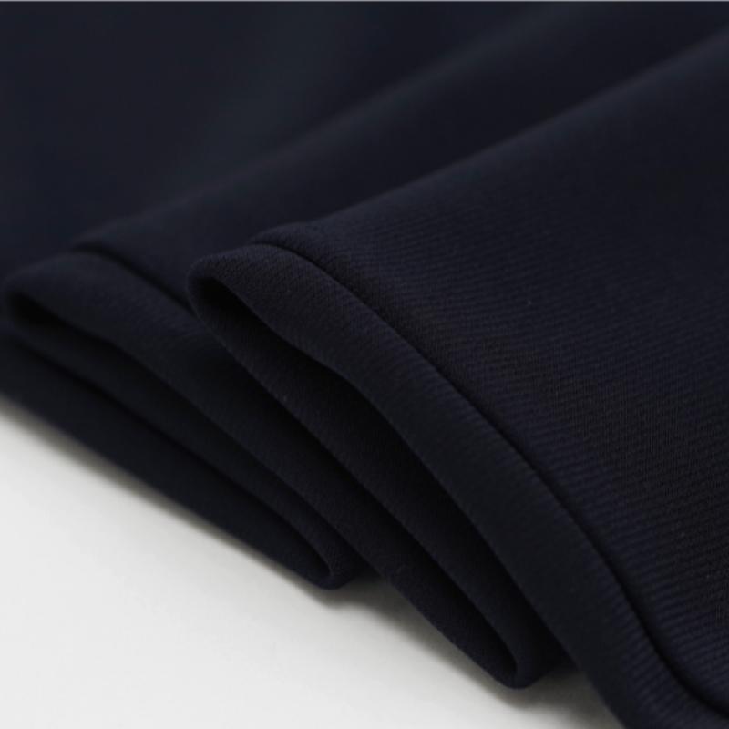 Shop Women Stretch Waistband Plain Slacks Navy Ace Wpt 1576