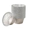 100 Pack Disposable Silver Aluminum Mini Tart Pan and Moisture Resistant Pie Pin Tray Full Curl Rim Design 2025