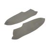 2Pcs/Set Microfiber Leather Front Door Panel Armrest Cover Protector Antiscratch Replacement for Civic 2005‑2011Grey