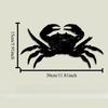 Stylish Metal Crab Wall Art, Wrought Iron Crab Sculpture for Living Room Bedroom Pub Cafe Indoor Outdoor Use, Animal Lover Gift