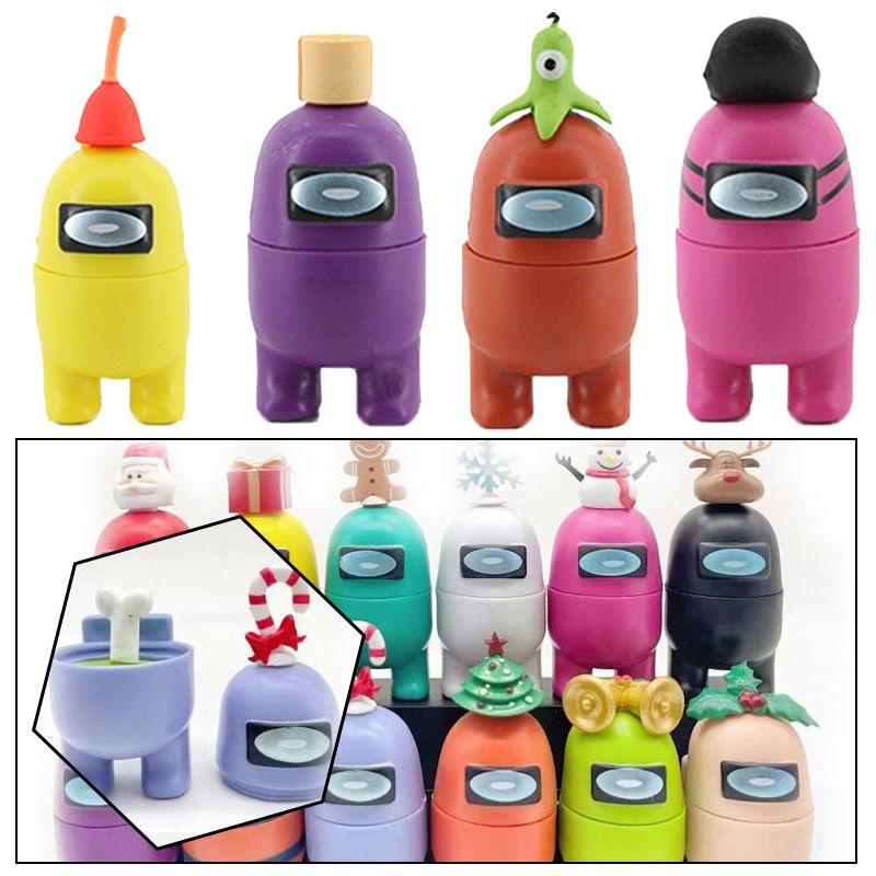 Action Christmas 12pcs Figure Crewmate Impostor Game Car Desktop Decor