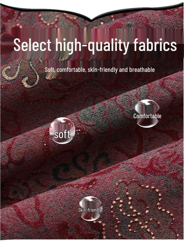 Autumn Long-Sleeve Lapel Shirt for Middle-Aged & Elderly Women