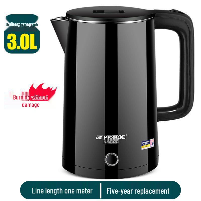 Durable Stainless Steel Electric Kettle - Large Capacity, Insulated, Thermostatic, New Model for Home Use