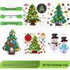 Handmade Felt Christmas Tree for Kids with DIY Ornaments and 3D Pendant