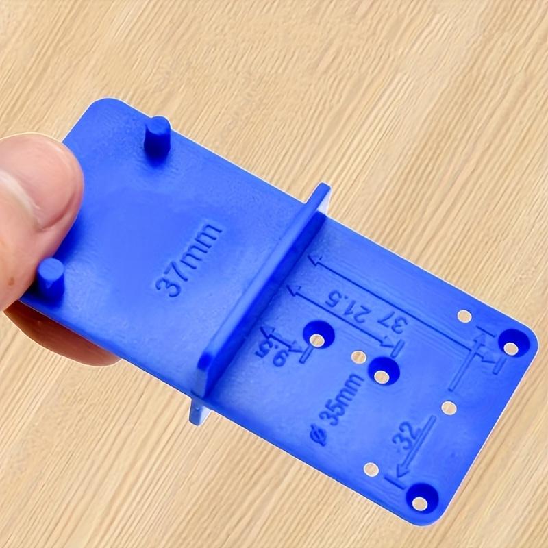 Dual Sided Cabinet Hinge Jig 2pcs for 35mm 40mm Concealed Hinges Precise Hole Positioning Lightweight Portable Drilling Aid