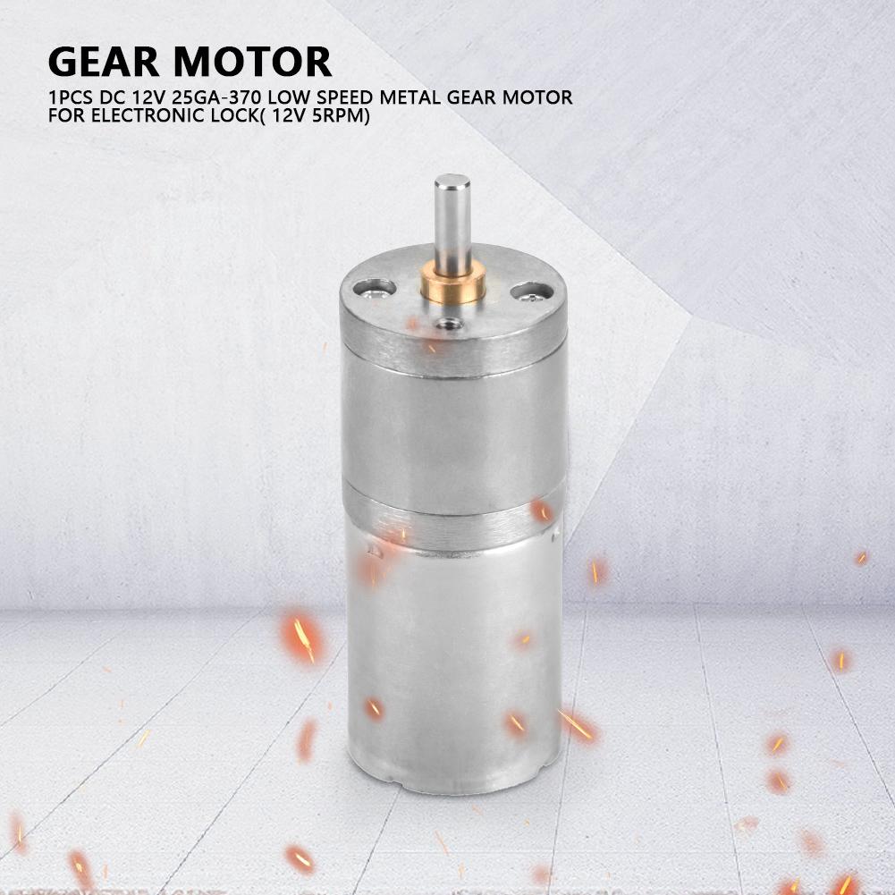 25mm 12V 25GA‑370 Low Speed Metal Gear Motor for Electronic Lock Metal Gear Motor