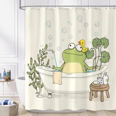 Frog Shower Curtain Funny  Funny Decorative Shower Curtains For Bathroom Cute Shower Curtain Set With