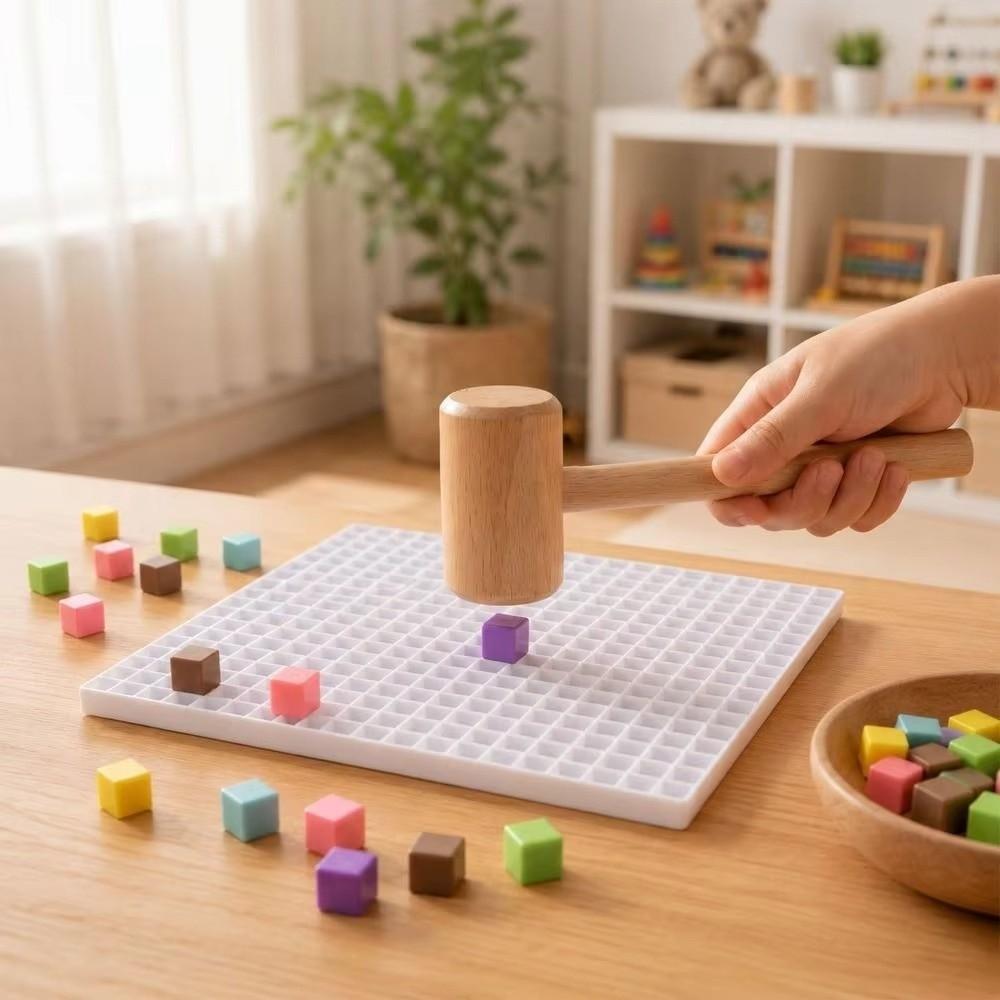 Tapping Bean PLA Knock Bean PLA Material Pixel Blocks DIY Craft Kits Creative Play