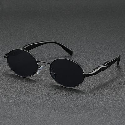 Retro Luxury Oval Frame Glasses Unisex Fashionable Versatile Eyewear for Men and Women