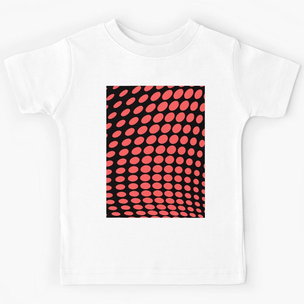 polka dots,pink,black,retro,trendy Kids T-Shirt 140