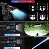 Fahrradlicht Taschenlampe Wasserdicht Hohe Leistungsstarke Lampen 4 Dimmstufen Kreuz Einfache Externe Montage Scheinwerfer, Typ-C Wiederaufladbar/Batteriebetrieben, LED,