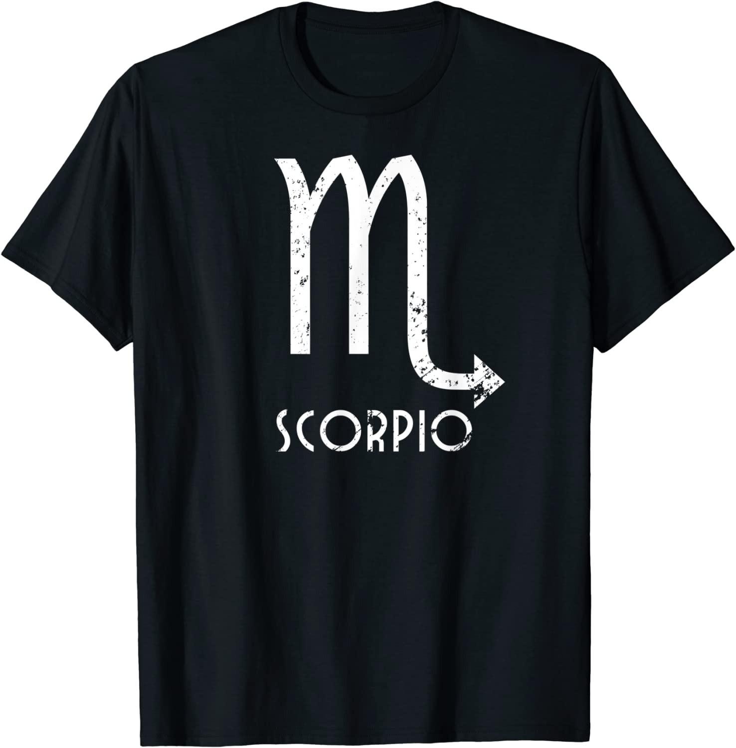 BEST! Scorpio Zodiac Sign October November Birthday Gift Tee Size S-3XL M
