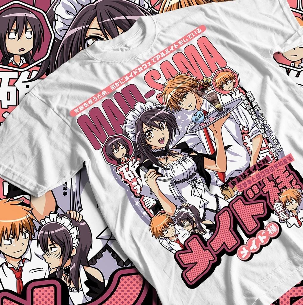 T-shirt Maid Sama, Maglietta grafica anime, Top di animazione giapponese per fan, Unisex