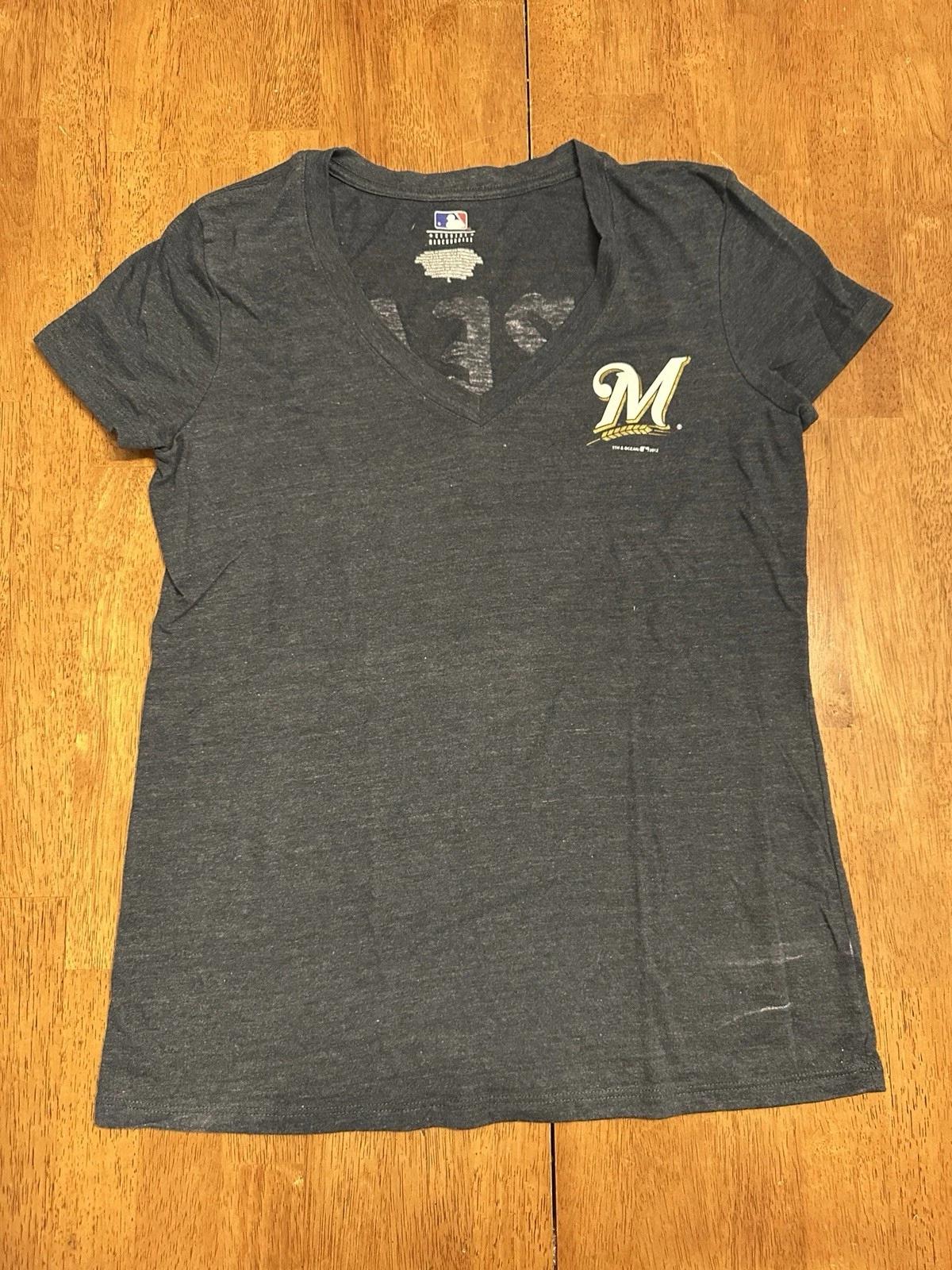 Milwaukee Brewers Women’s Shirt Large Great Catch 3XL