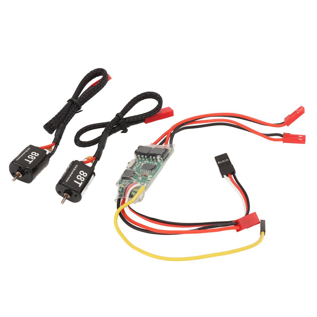 10A Brushed ESC Efficient Dual Way Bidirectional 88T Electric Speed Controller for RC Model Ship