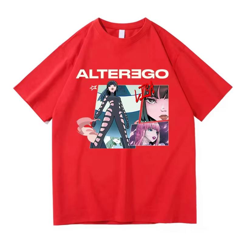 Lisa Alter Ego Tour 2025 T Shirt Fashion Men/Women Harajuku Aesthetic T-Shirt High Quality Anime Vintage Cotton Tees Shirts Tops