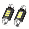 2pcs 12V C5W 31mm 36mm 39mm 41mm 3030 6 SMD Car Festoon Lights Auto Interior Dome Lamp Reading Bulb White