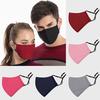 1PCS Classic Solid Color Face Masks Adult Breathable Washable Fabric Mask Fashion Print Masks Women Mouth Cover Cubrebocas