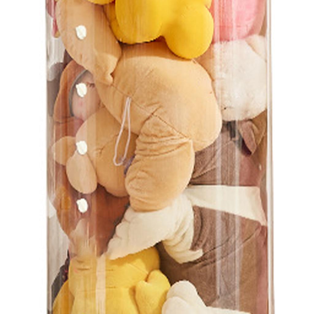 Doll Storage Bucket Thickened Toy Storage Box Transparent Plush Toy Storage Container with Cover