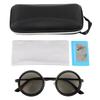 Adjustable Tint Sunglasses Round 49MM Lens Sun Proof Polarized Sunglasses with ND Filter for Men Fishing