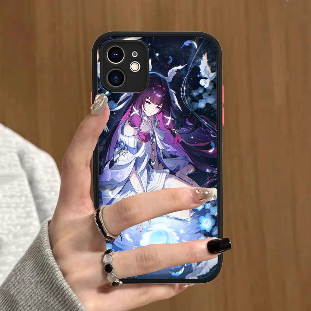 Genshin Impact Columbina Phone Cases For IPhone 16 15 14 Plus 13 12 11 Pro Max Matte Oft Bumper Phone Cover