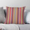 s Retro Vertical Stripes Square Pillowcase Polyester Linen Velvet Pattern Zip Decorative Sofa Seater Cushion Cover
